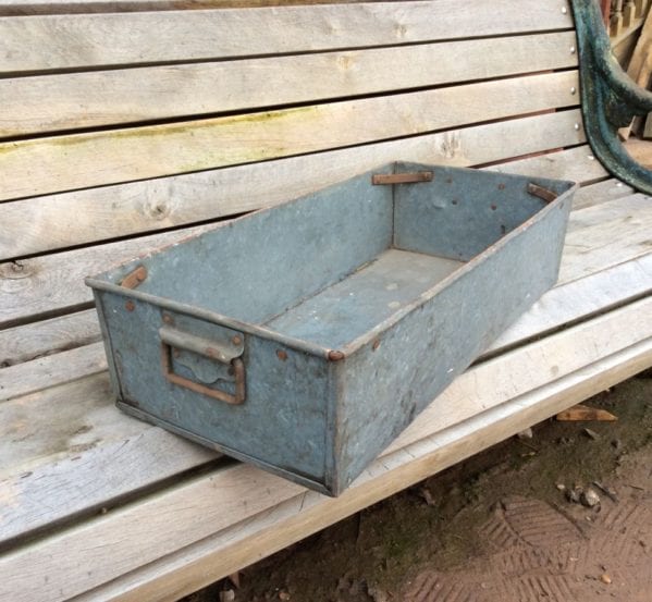 Large Galvanised Tin Containers