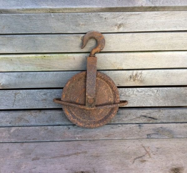 Reclaimed Round Cast Iron Pulley