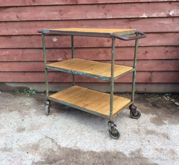 Up-cycled Trolley & Shelves