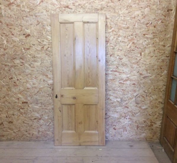 4 Panelled Pine Stripped Reclaimed Door