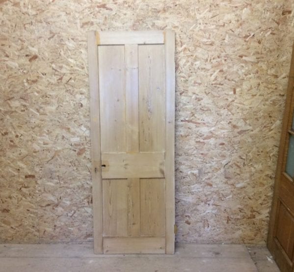 Reclaimed Stripped 4 Panel Pine Door