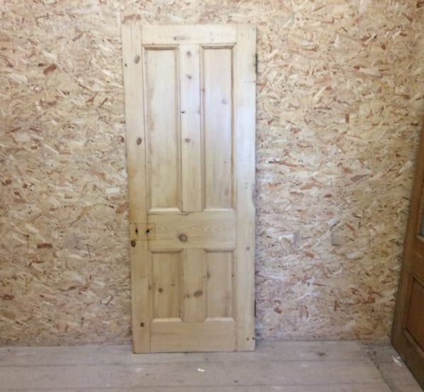 4 Panel Pine Reclaimed Stripped Door