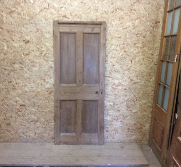 Ridged Top Stripped 4 Panel Door