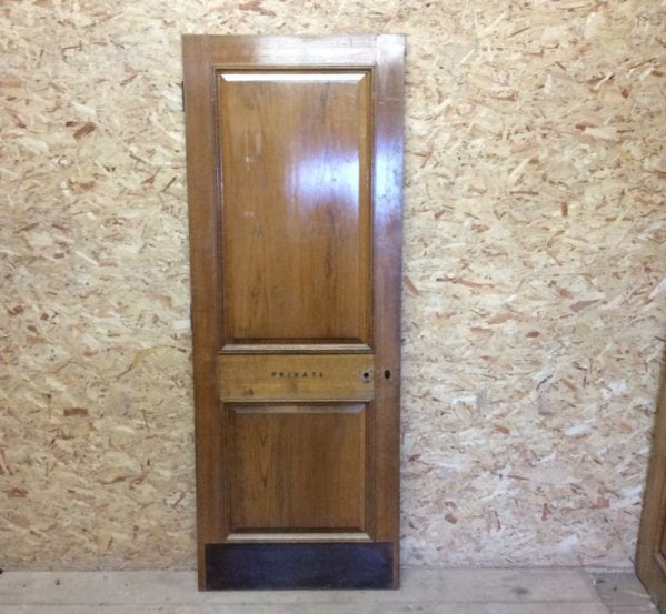 Solid Oak Reclaimed 2 Panelled Door