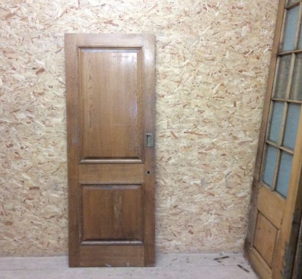 2 Panelled Reclaimed Beaded Oak Door