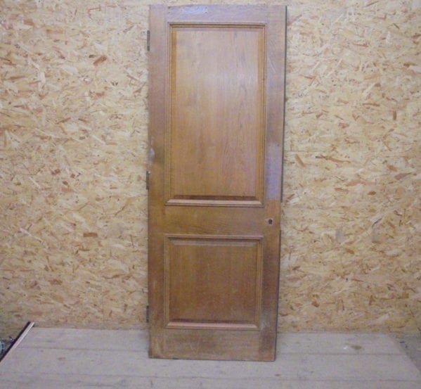Oak 2 Panelled Door Vintage