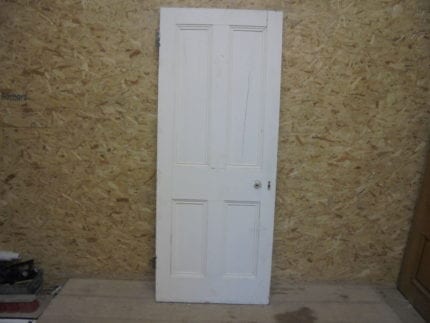 Medium White Painted 4 Panelled Door
