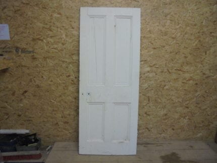 Medium White Painted 4 Panelled Door
