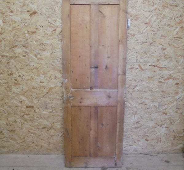 Small Attractive 4 Panelled Stripped Pine Door