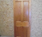 Beautiful 4 Panelled Stripped Pine Door