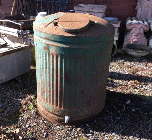 Large Green Oil Container