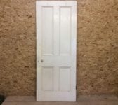 Half Painted White 4 Panel Door