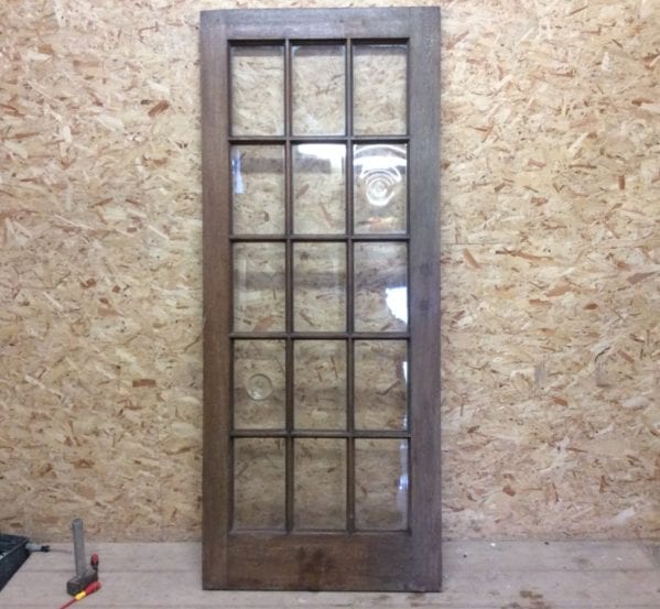 15 Pane Oak Glazed Door