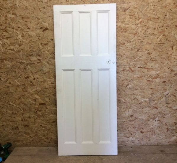 3/3 White 6 Panel Door