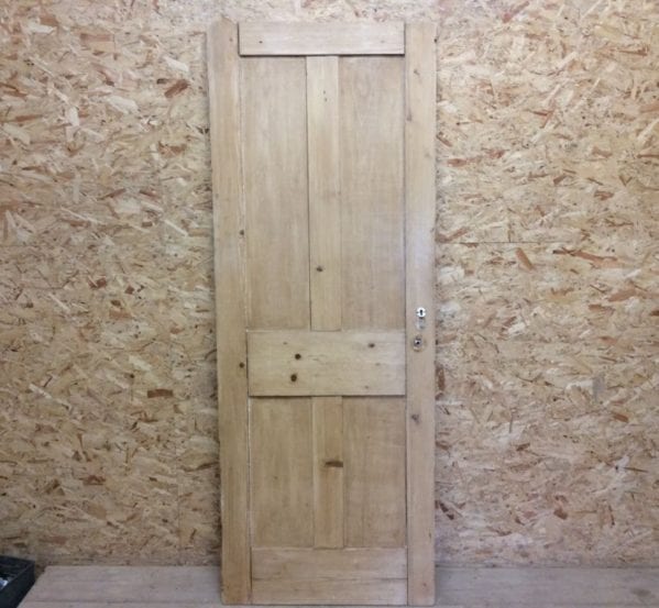 4 Panelled Natural Finish Stripped Door
