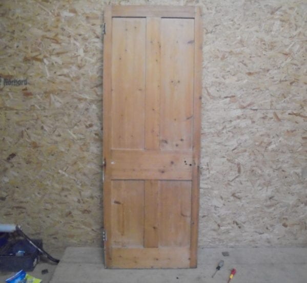 4 Panelled Pine Stripped Door