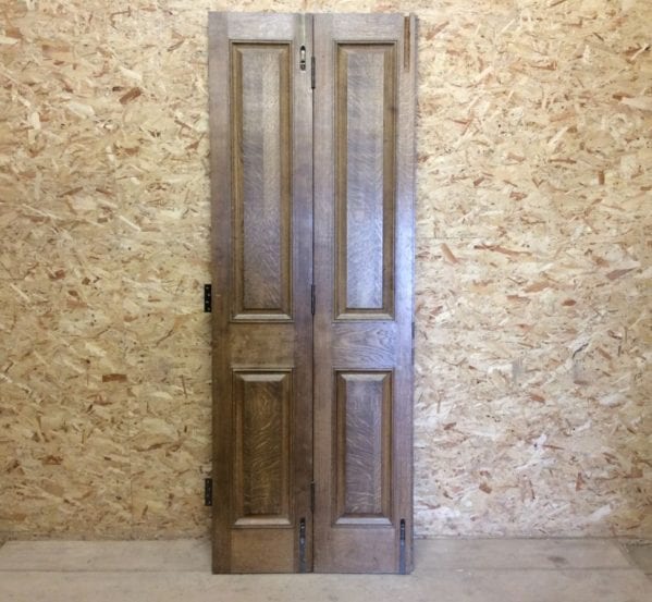 Oak 4 Panelled Split Fold Door