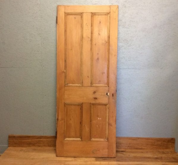 4 Panelled Stripped Natural Door
