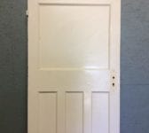 White 1 Over 3 Panelled Door