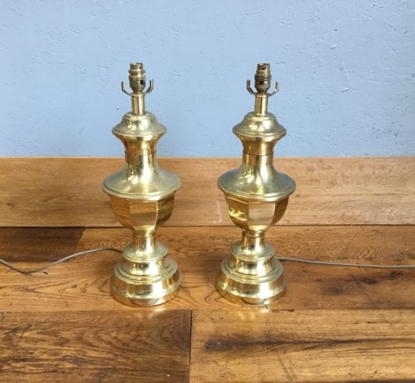 Gold Finish Lamp Stands