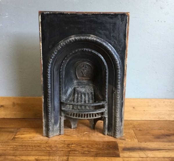 Small Black Cast Iron Fire Insert