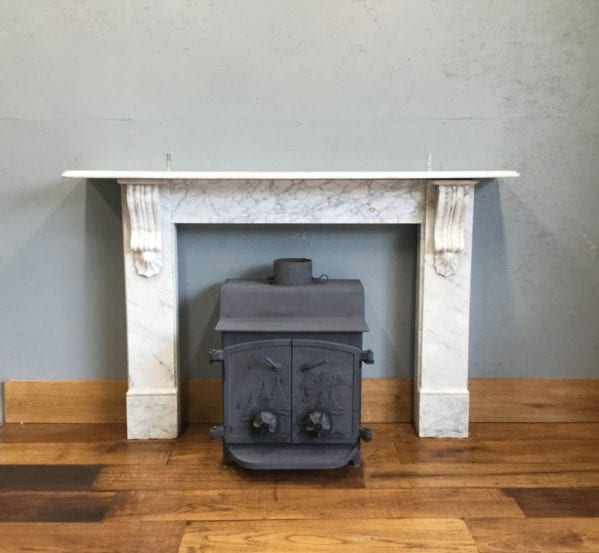 Large Grey Marble Fire Surround