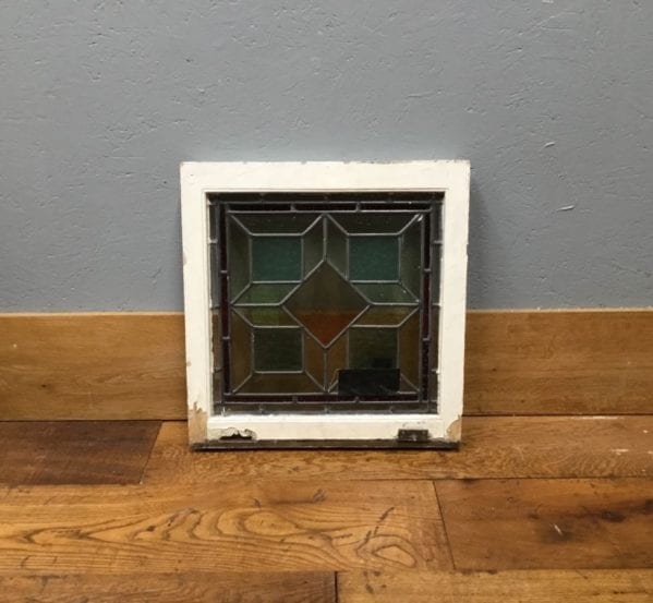 Square Multi Coloured Stained Window