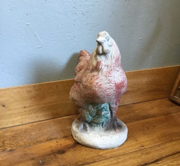 Stone Chicken Statue