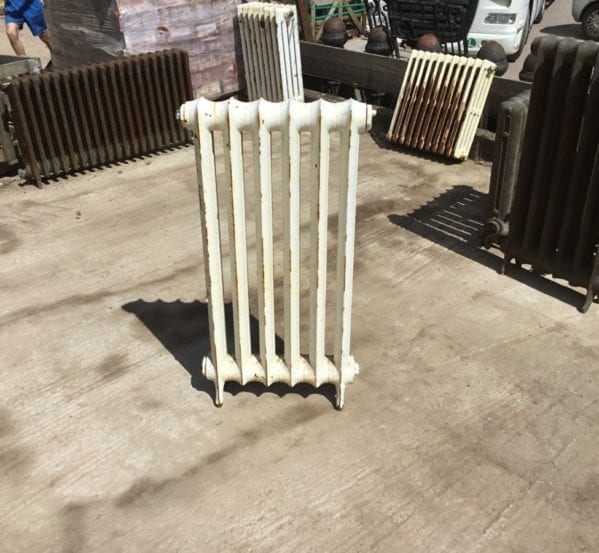 Reclaimed Tall Standing Cast Iron Duchess Radiator 6 Sections White