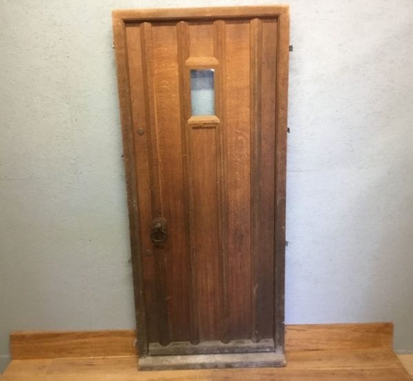 Reclaimed Framed Oak Ledge Front Door