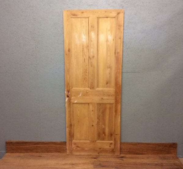 4 Panelled Fully Beaded Stripped Door