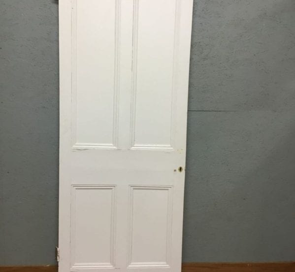Part Beaded Reclaimed 4 Panel Painted Door