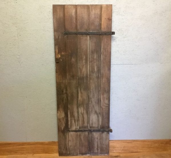 Stained Reclaimed Oak Ledge Door
