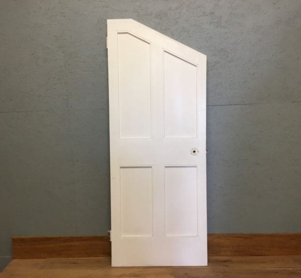 White 4 Panel Under Stair Door