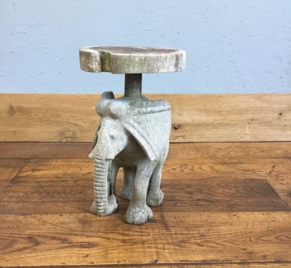 Wood Elephant Table