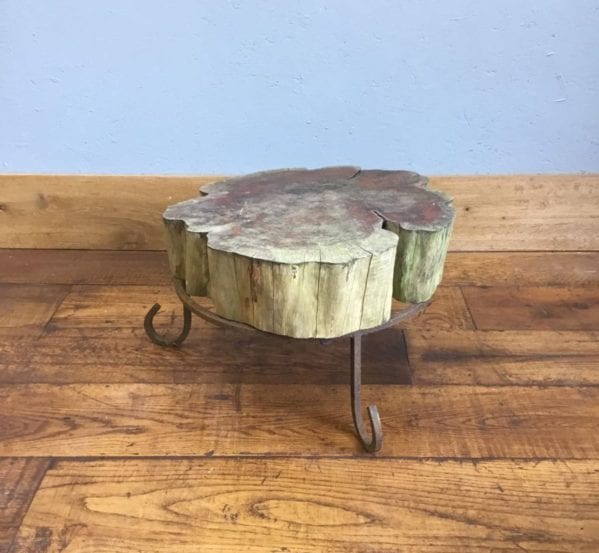 Low Wooden Slice Table