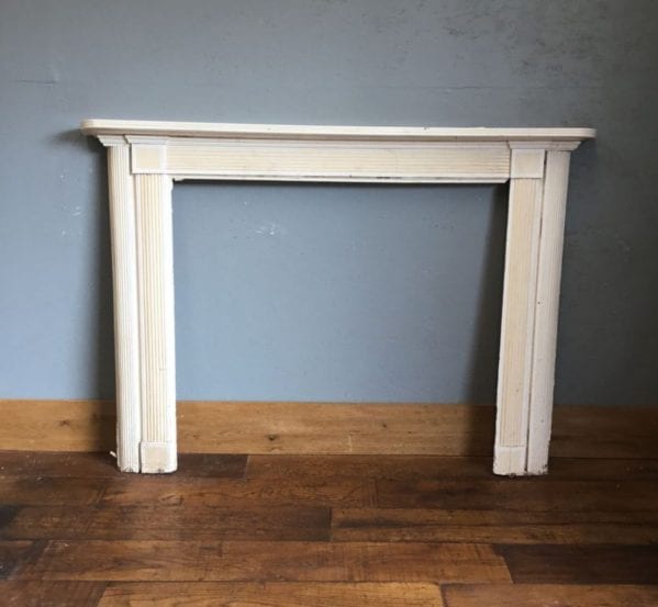 Ribbed Pattern Wooden Fire Surround