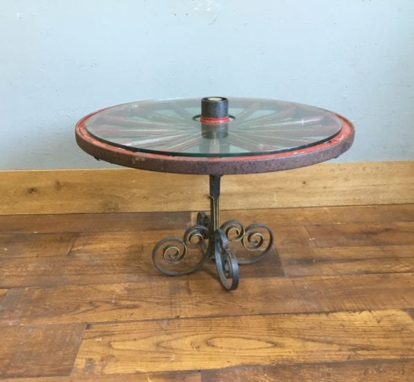 Wheel Table Glass Top