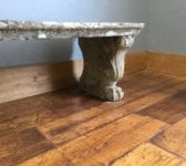 Reconstituted Stone Bench & Feet