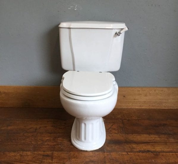 White Sanitana Cistern & Toilet Unit