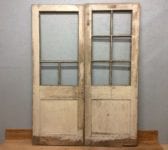 Half Glazed Oak Double Doors (no glass)