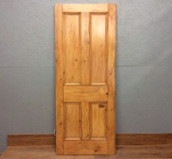 Stripped Varnished 4 Panelled Door
