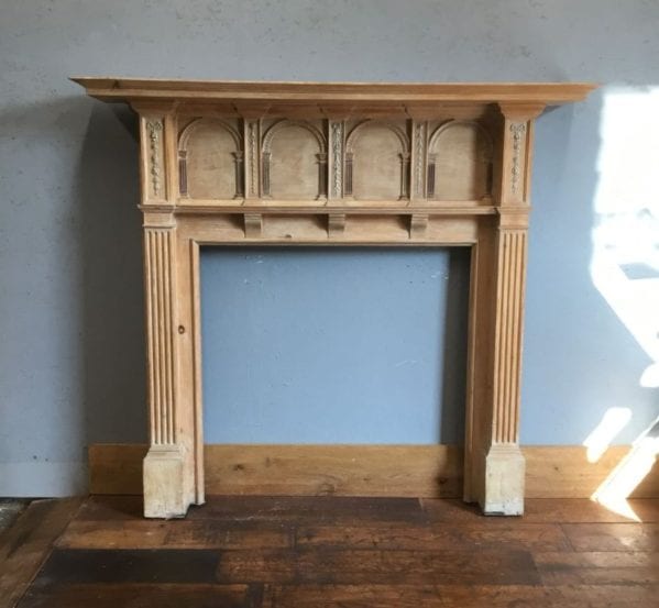 Highly Ornate Fire Surround & Over Mantle