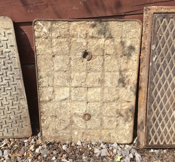 Concrete Filled Reclaimed Man Hole Cover