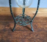 Metal Stand & Deep Glass Bowl