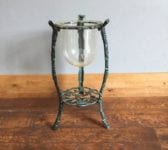 Metal Stand & Deep Glass Bowl