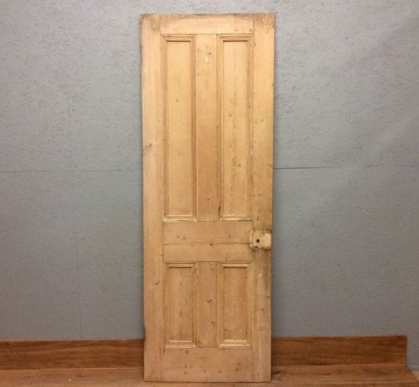 Rough Finish Stripped 4 Panelled Door