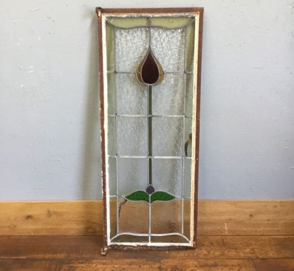 Simplistic Flower Stained Glass Window