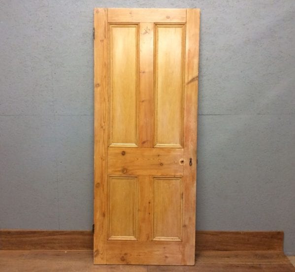 Varnish Stripped 4 Panelled Door