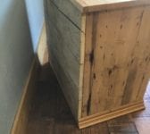 Pine Kitchen Cabinet & Wine Rack